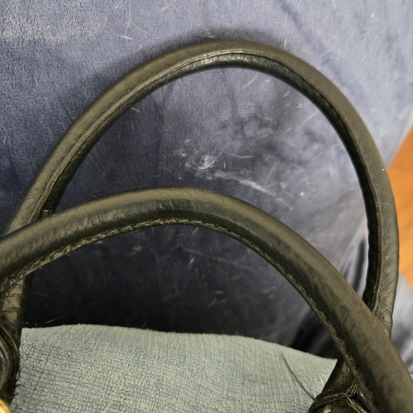 Black and Gold Studded Women's Bag - Picture 9 of 12